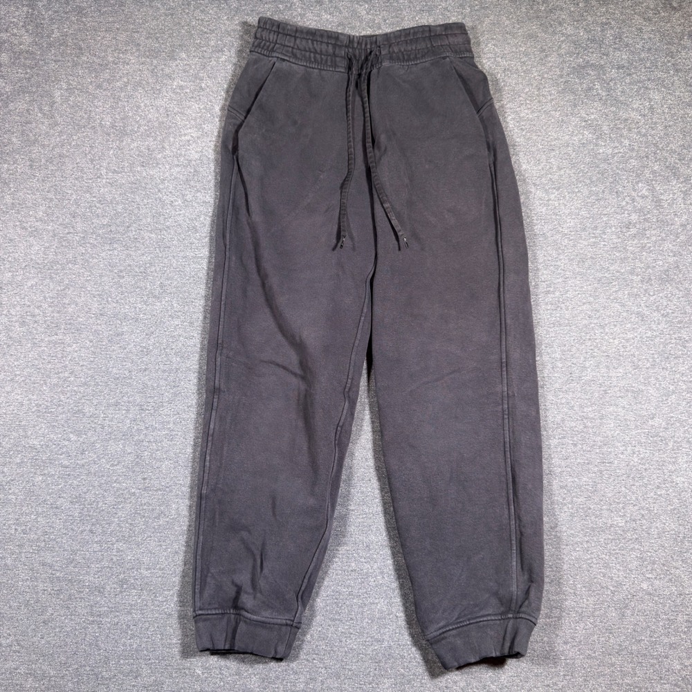 Lululemon Scuba Jogger Women Size 2 Black High Rise Sweatpants Fleece Cotton